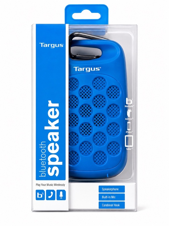 Targus Other - Targus Blue Portable Bluetooth Speaker with Carabiner- NIB